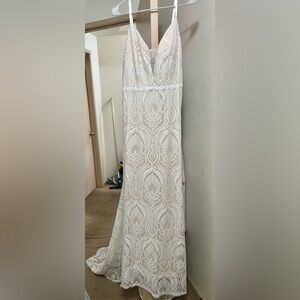 Wedding Dress White/Cream Lace Skirt